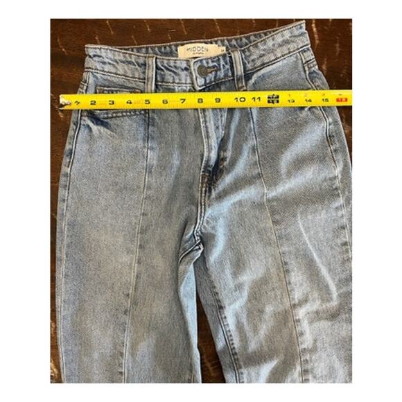 Hidden Size 24 Light Wash High Rise Mom Jeans Seam Detail Vintage Style Denim - Picture 6 of 6